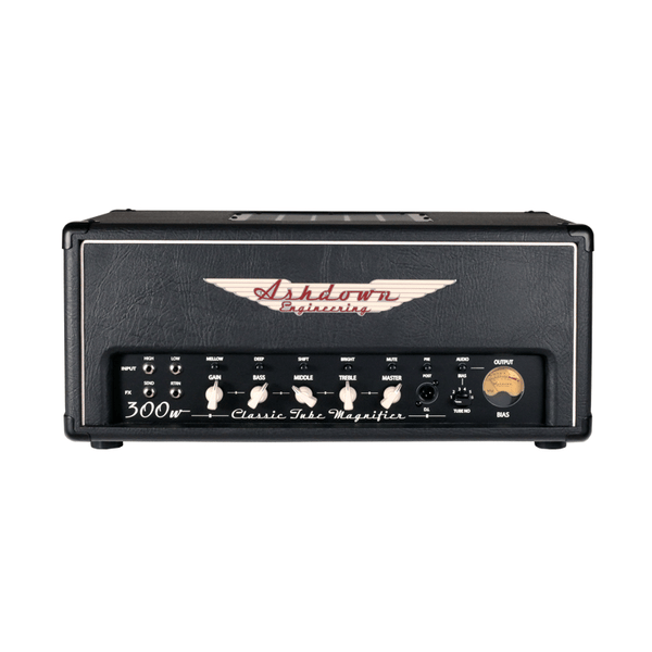 ASHDOWN CTM-300 TESTATA VALVOLARE PER BASSO ELETTRICO CTM300 300 WATT EQ 3 BANDE 6 SWITCH VU-METER EFX LOOP