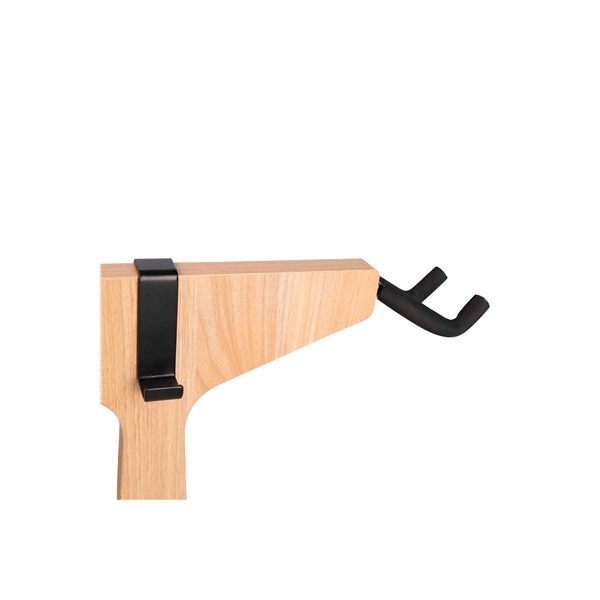 Gator Frameworks GFW-ELITEGTRHNGSTD-2X-MPL Stand appendi-chitarra doppio in finitura naturale acero opaco<br>