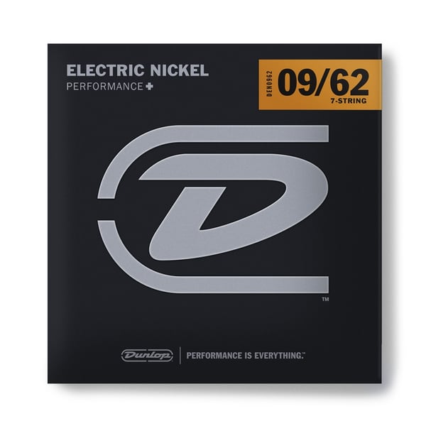 Dunlop DEN0962 Nickel Plated Steel, Med-Extra Heavy, Set/7