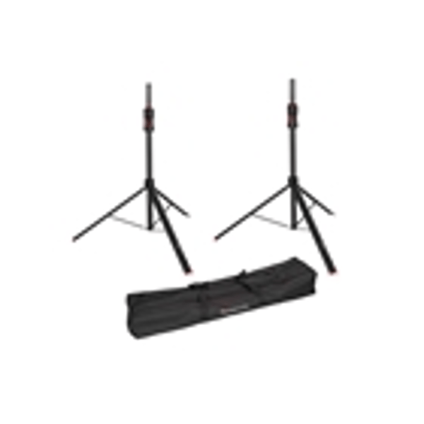 Gator Frameworks GFW-ID-SPKRSET Coppia di supporti per altoparlanti regolabili con pistone di sollevamento<br>
