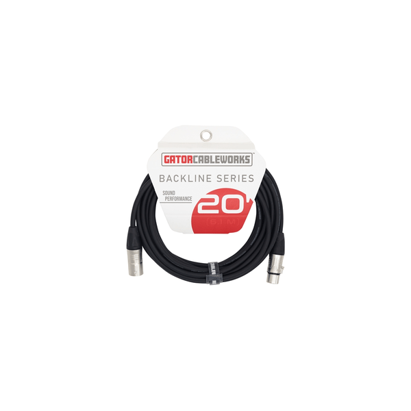 Gator Cableworks GCWB-XLR-20 Cavo XLR 6 m Serie Backline