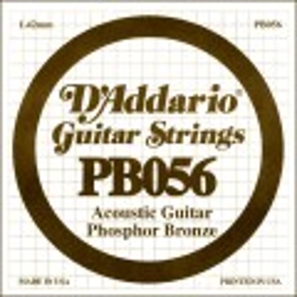 D'ADDARIO Phosphor Bronze Wound Acoustic Guitar Single String, .036. Modello PB056
