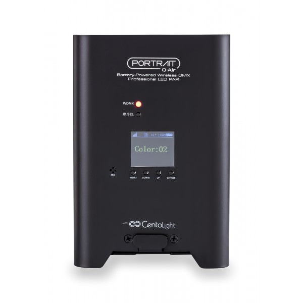 PAR A BATTERIA CENTOLIGHT PORTRAIT Q-AIr 4X12W RGBW. Modello PORTRAIT Q-AIR