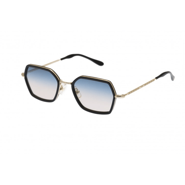 Kyme Eyewear Ben: squared vintage sunglasses. Color Black
