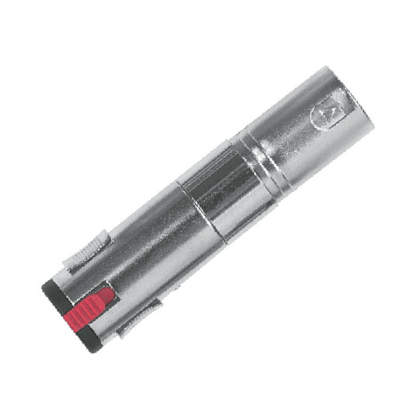 PROEL STAGE Adattatore professionale in metallo: presa con sicura jack stereo Ø 6.3 mm. -&gt; spina XLR 3 poli.