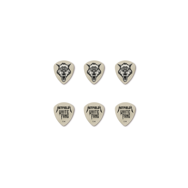 Dunlop PH122T1.14 White Fang 1.14 mm Pick Tin