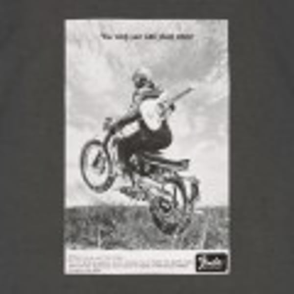 T-shirt Fender Vintage Ad Biker Tee, Graphite, S