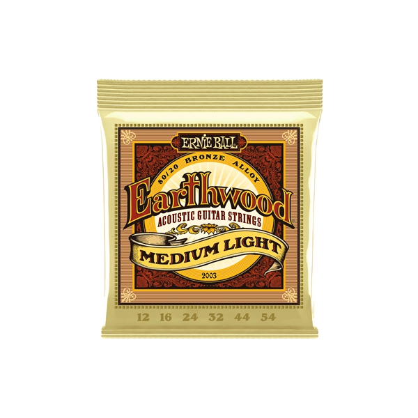 Ernie Ball 2003 Earthwood 80/20 Bronze Medium Light 12-54