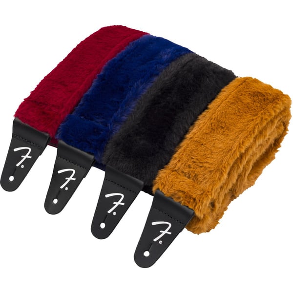 Tracolla Fender Fender Poodle Plush, Rosso