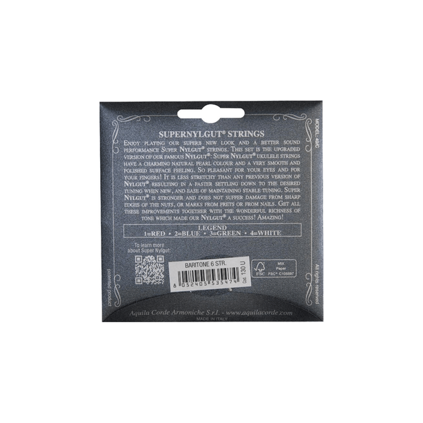Aquila 130U Super Nylgut Uke Set,6-st