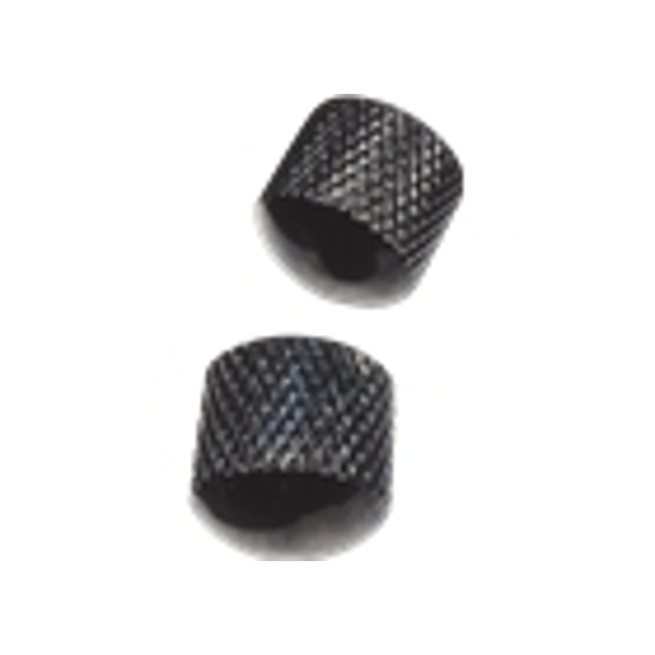 Yellow Parts EZ1223B Manopole di regolazione Metallo Nero 2 Pcs