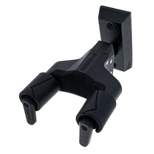 HERCULES IT HCGSP-38WBK+ SUPPORTO A MURO PER CHITARRA/BASSO, BASE IN LEGNO NERA