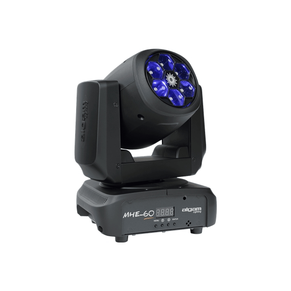 Algam Lighting MHE60 WASH Testa Mobile 60W + Laser