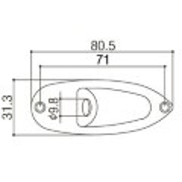 GOTOH Alloggiamento per connettore Jack F sulla chitarra elettrica Strat style