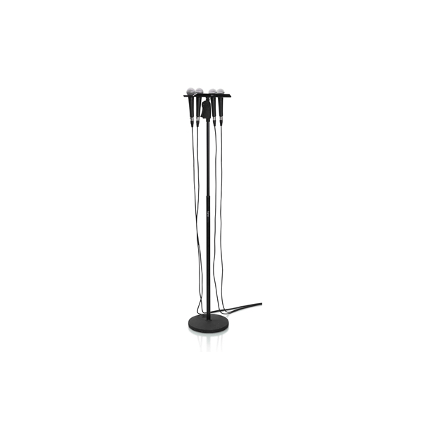 Gator Frameworks GFW-MIC-4TRAY Supporto multi-microfono per 4 microfoni<br>
