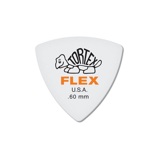 Dunlop 456R.60 Tortex Flex Triangle .60 mm Bag/72