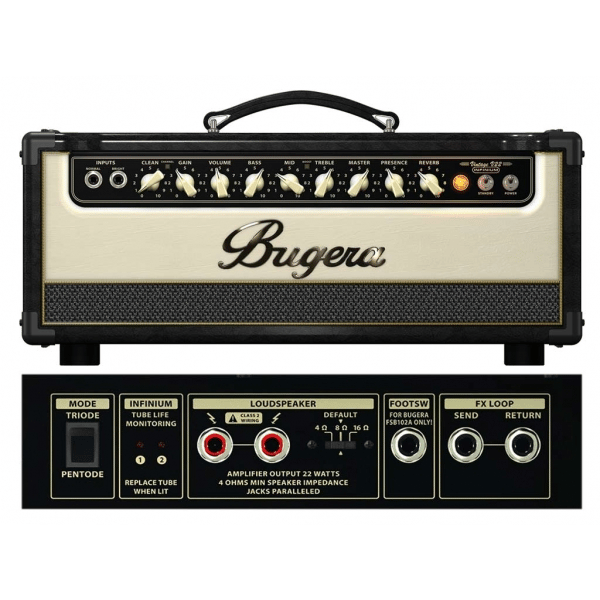 BUGERA V22HD-INFINIUM TESTATA VALVOLARE PER CHITARRA 22 WATT