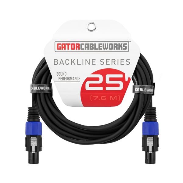 Gator Cableworks GCWB-SPK-25-2TL Cavo speaker speakon/speakon 7.6 m Serie Backline