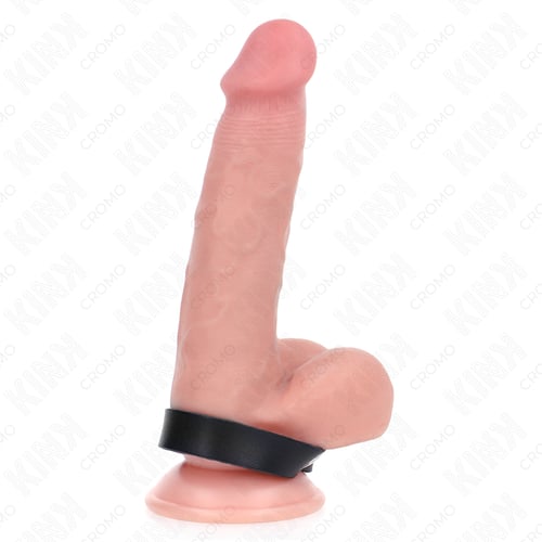 KINK RING POWER KINK - ANELLO PER PENE IN PELLE CON CHIUSURA A PRESSIONE 21,5 X 1,5 CM