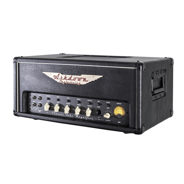 ASHDOWN CTM-300 TESTATA VALVOLARE PER BASSO ELETTRICO CTM300 300 WATT EQ 3 BANDE 6 SWITCH VU-METER EFX LOOP
