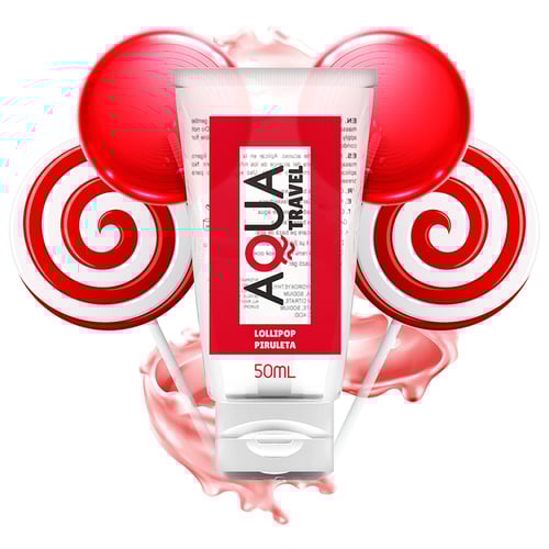 AQUA TRAVEL - LUBRIFICANTE A BASE ACQUOSA GUSTO LOLLIPOP - 50 ML