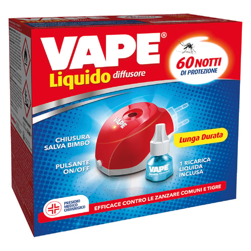 ANTIZANZARE ELETTRICO AD EMANAZIONE 'LIQUIDA' con 1 ricarica liquida 60 notti ANTIZANZARE ELETTRICO AD EMANAZIONE 'LIQUIDA' con 1 ricarica liquida 60 notti