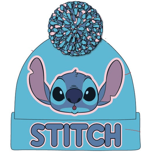 Lilo &amp; Stitch bonnet Pom-Pom Light Blue