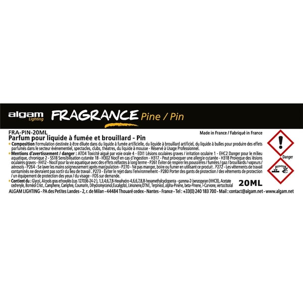 Algam Lighting FRA-PIN-20ML Profumo per Liquido del Fumo 20ml Pino