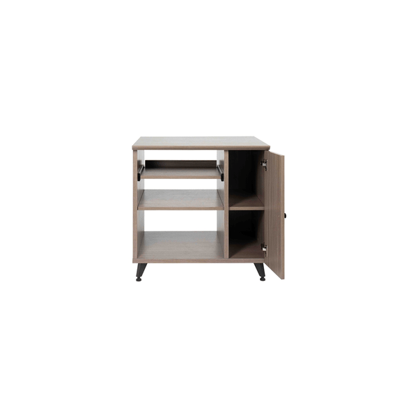 Gator Frameworks GFW-ELITESIDECAR-GRY Mobile rack sidecar cabinet in legno con finitura grigia<br>
