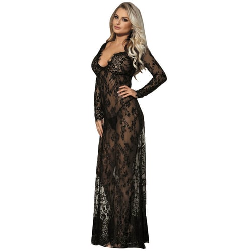 SUBBLIME LANGE ÄRMEL LANGES KLEID L / XL