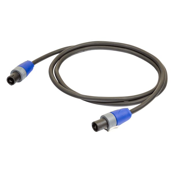 PROEL STAGE Cavo professionale esoterico per diff usori acustici passivi (sez. 2 x 1,5 mm2) con connessioni Speakon 2P Neutrik/ NL2FX - HPC610BK - NL2FX. Lunghezza: 5 m. Colore disponibile: Nero Altre lunghezze disponibili: visualizzare le specifiche tecniche