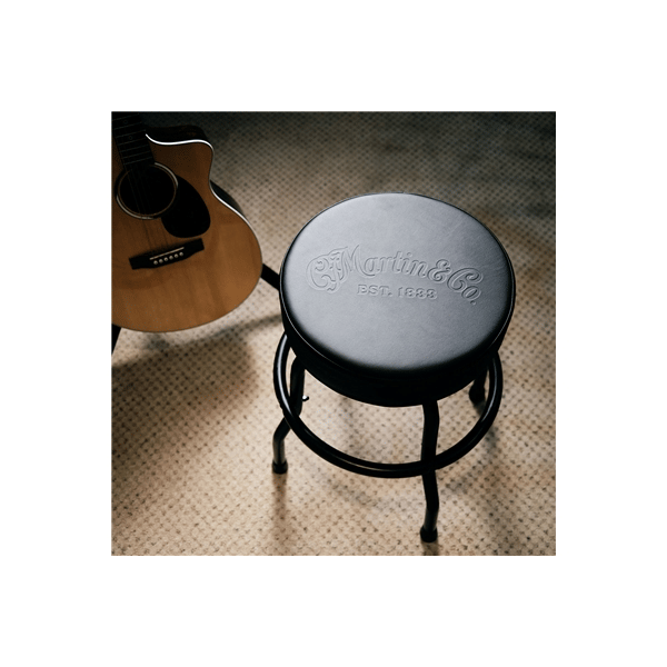 Martin & Co. Tone on Tone Black Barstool
