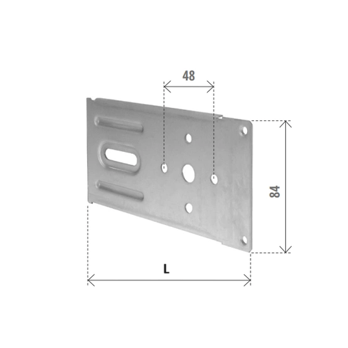 BANDIERINA PER MOTORE 170mm FERRO ZINCATO