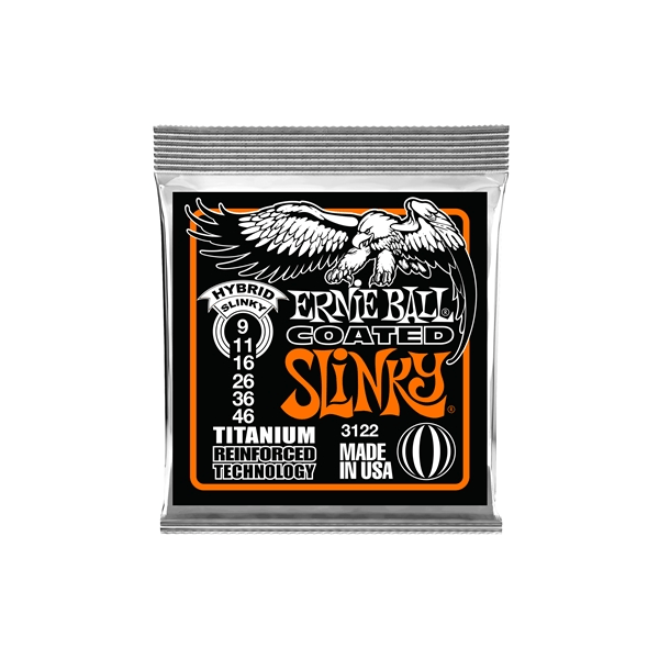 Ernie Ball 3122 RPS Coated Titanium Hybrid Slinky 9-46