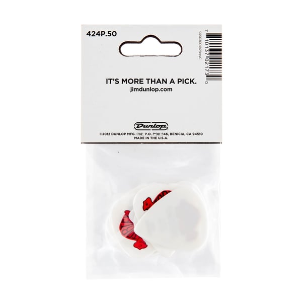 Dunlop 424P Tortex Wedge Red .50
