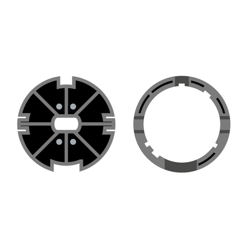 Adattatore E Corona Per Rullo Ogiva Da 78 Per Motori Standard Per Tende - Foto 6