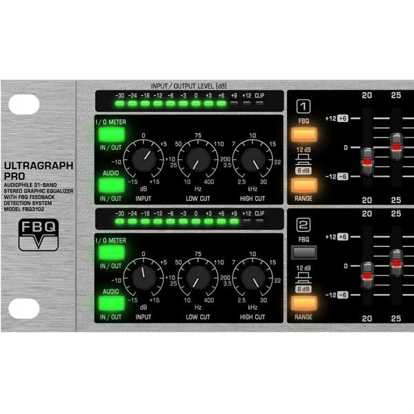 BEHRINGER FBQ3102HD UltraGraph-Pro Equalizzatore 31 Bande Stereo