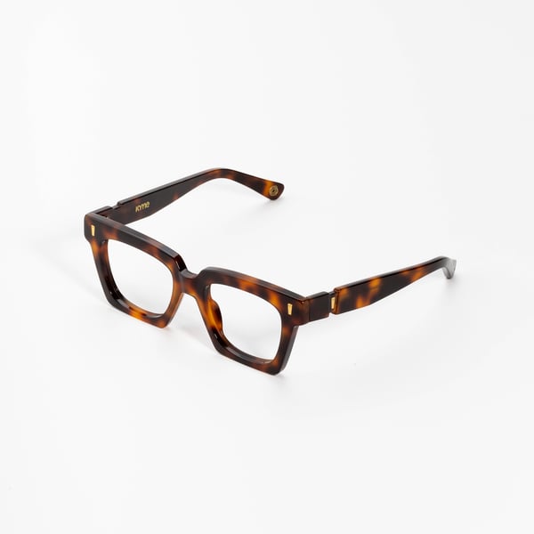 サングラス KYME Kyme - TOM COL 19 - SUNGLASSES - dark havana & honey Kyme Pulse Dark Avana - Handmade Bold Italian Sunglasses