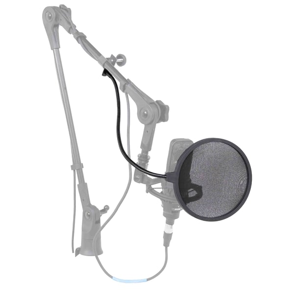 Gator Frameworks RI-POPFILTER Filtro anti-pop per microfono con montaggio a morsetto
