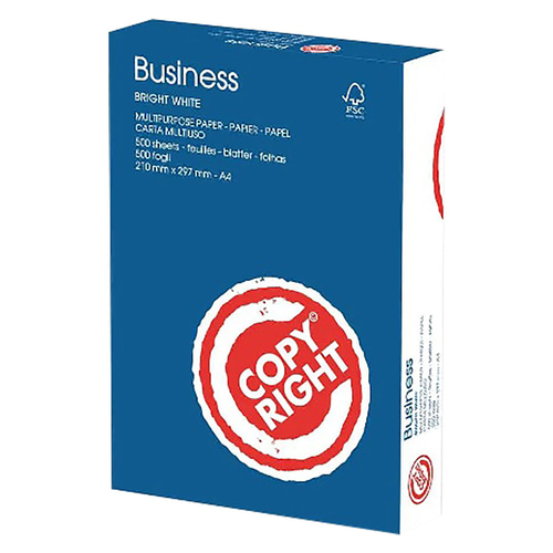 CARTA UFFICIO 'COPY RIGHT BUSINESS' A4 - 21 x 29,7 cm