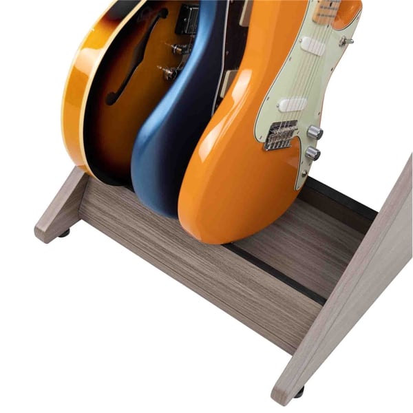 Gator Frameworks GFW-ELITEGTR3RK-GRY Rack per chitarre 3-4 posti in finitura grigio driftwood<br>
