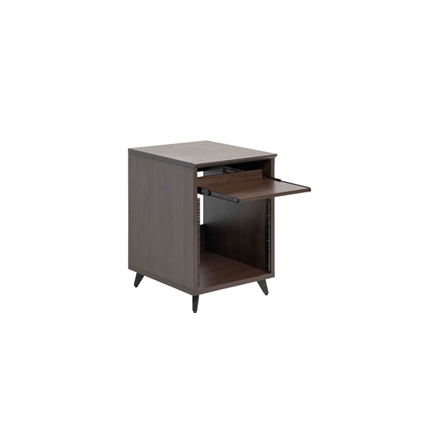 Gator Frameworks GFW-ELITEDESKRK-BRN Rack studio 10U in noce scuro<br>