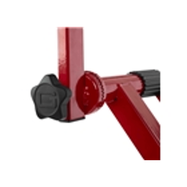 Gator Frameworks GFW-KEY-5100XRED Supporto per tastiera a doppio livello con struttura a "X" in colore rosso<br>