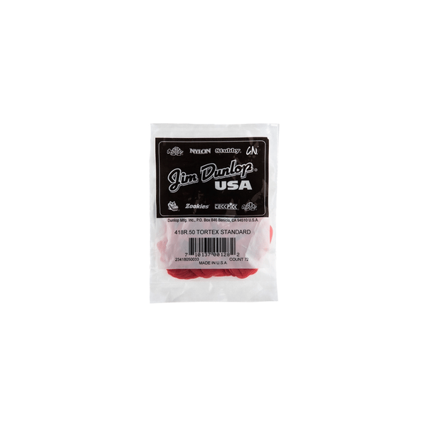 Dunlop 418R Tortex Standard Red .50