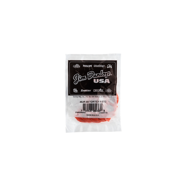 Dunlop 462R Tortex III Orange .60