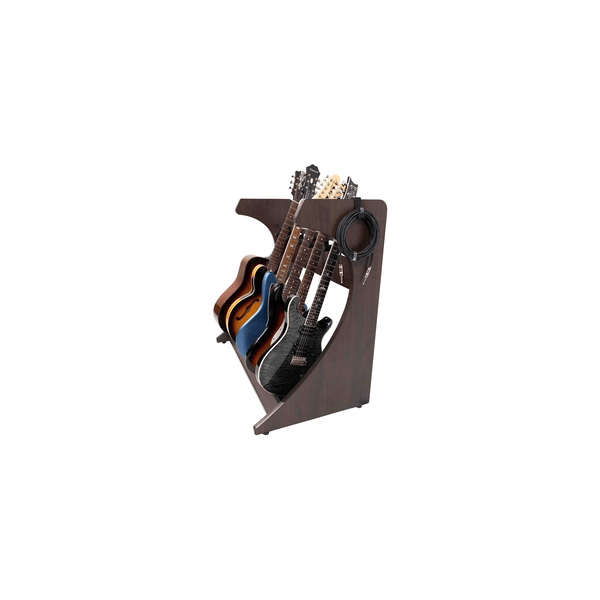 Gator Frameworks GFW-ELITEGTR5RK-BRN Rack per chitarre 5-7 posti in finitura noce scuro&lt;br&gt;
