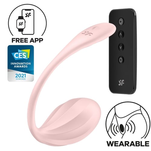 SATISFYER PARTNER SATISFYER - RIBBED PETAL STIMOLATORE CON TELECOMANDO G POINT ROSE APP FREE