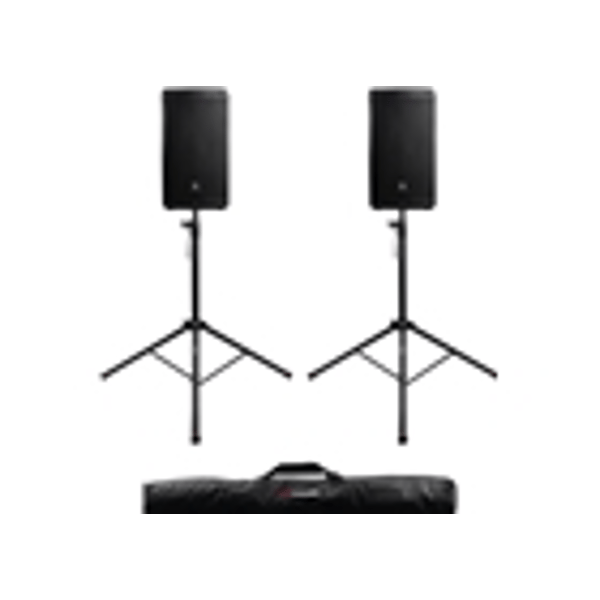 Gator Frameworks GFW-SPK-2000SET Coppia di Supporti per Speaker con Borsa