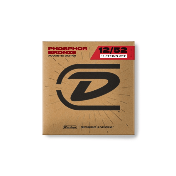 Dunlop DAP1252J Acoustic Phosphor Bronze, Medium Set/12