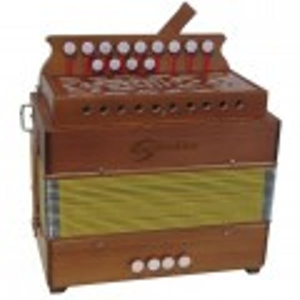 SOUNDSATION Organetto diatonico in SOL con finitura in legno naturale